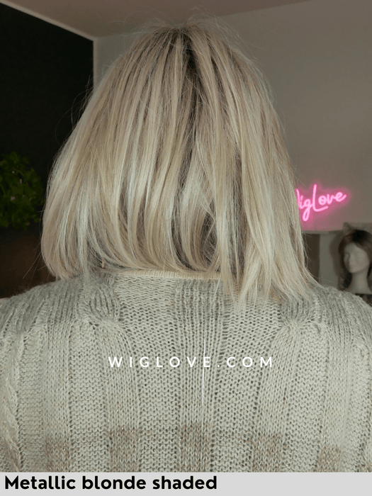 MONZA HI - attaccatura naturale, monofilamento al vortice - Wig Love - Parrucca SinteticaMetallic Blonde Shaded