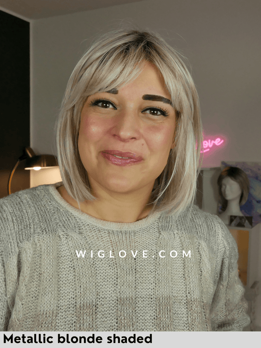 MONZA HI - attaccatura naturale, monofilamento al vortice - Wig Love - Parrucca SinteticaMetallic Blonde Shaded