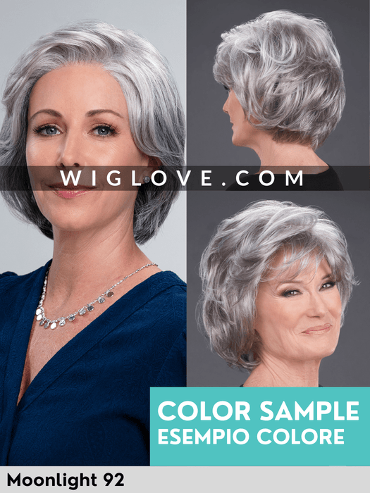 AVA - 100% fatta a mano, attaccatura naturale, riga libera - Wig Love - Parrucca SinteticaMoonlight