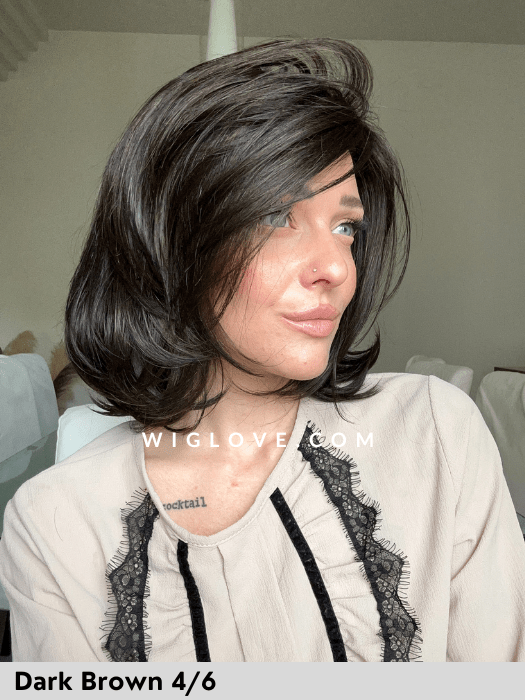 MORA MONO LACE - Taglia S ed L - attaccatura naturale, riga libera - Wig Love - Parrucca SinteticaS