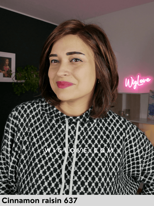 parrucca sintetica alle spalle mora mono lace gisela mayer parrucca sintetica lacefront monofilamento riga libera