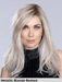 MUSIC COMFORT - 100% fatta a mano, riga sinistra, attaccatura naturale, doppio monofilamento - Wig Love - Parrucca SinteticaMetallic Blonde Rooted
