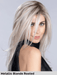 MUSIC COMFORT - 100% fatta a mano, riga sinistra, attaccatura naturale, doppio monofilamento - Wig Love - Parrucca SinteticaMetallic Blonde Rooted