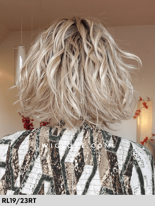 nature glam mono lace  gisela mayer parrucca caschetto  mossa in fibra sintetica termoresistente lacefront riga libera retro aperto