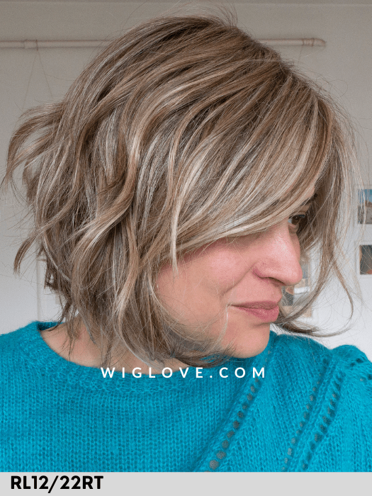 NATURE GLAM MONO LACE - riga libera, attaccatura naturale - Wig Love - Parrucca SinteticaRL12/22RT