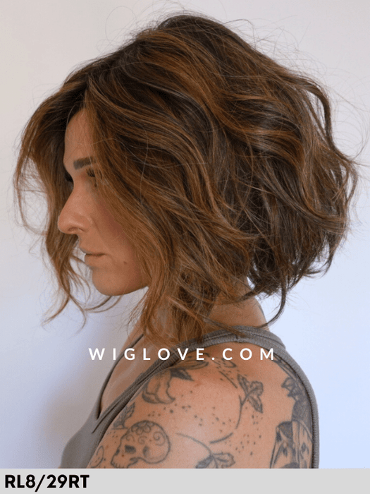 NATURE GLAM MONO LACE - riga libera, attaccatura naturale - Wig Love - Parrucca SinteticaRL8/29RT