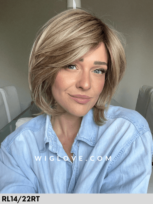 NATURE KISS MONO - riga libera, no lace front - Wig Love - Parrucca SinteticaRL14/22RT