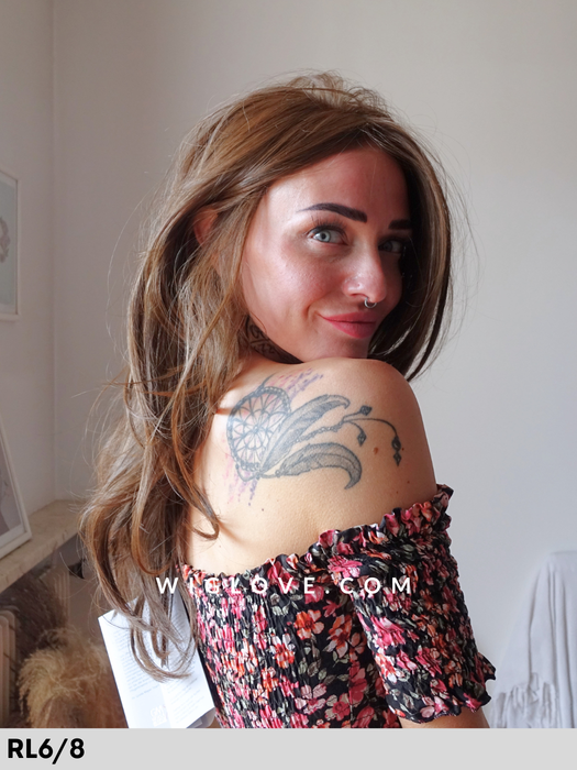 nature long mono lace gisela mayer parrucca lunga termoresistente con attaccatura naturale e riga libera monofilamento