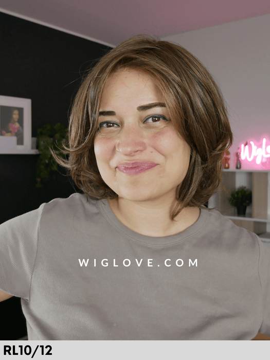 nature page deluxe gisela mayer parrucca alle spalle scalata in fibra sintetica termoresistente parrucca piastrabile lacefront riga libera