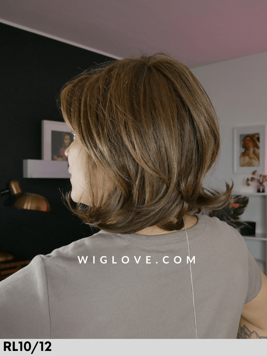 nature page deluxe gisela mayer parrucca alle spalle scalata in fibra sintetica termoresistente parrucca piastrabile lacefront riga libera