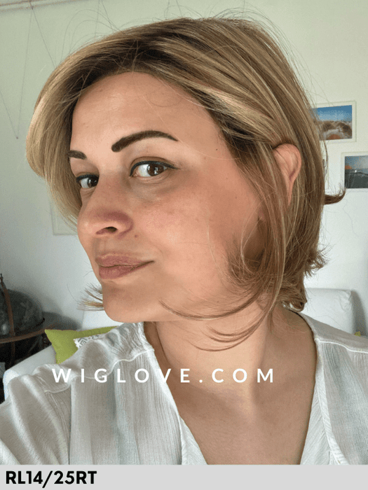 NATURE PAGE MONO LACE DELUXE - 100% fatta a mano - Wig Love - Parrucca SinteticaRL14/25RT