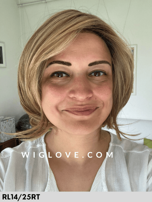 NATURE PAGE MONO LACE DELUXE - 100% fatta a mano - Wig Love - Parrucca SinteticaRL14/25RT