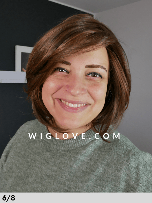 NATURE PAGE MONO LACE DELUXE - 100% fatta a mano - Wig Love - Parrucca SinteticaRL6/8