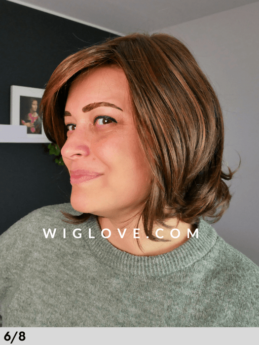 NATURE PAGE MONO LACE DELUXE - 100% fatta a mano - Wig Love - Parrucca SinteticaRL6/8