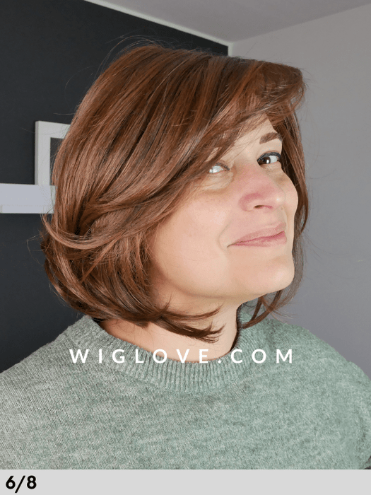 NATURE PAGE MONO LACE DELUXE - 100% fatta a mano - Wig Love - Parrucca SinteticaRL6/8