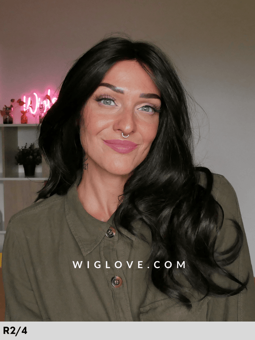 nature statement deluxe gisela mayer parrucca lunga sintetica termoresistente piastrabile 100% fatta a mano taglia s-m laceftont attaccatura naturale monofilamento riga libera