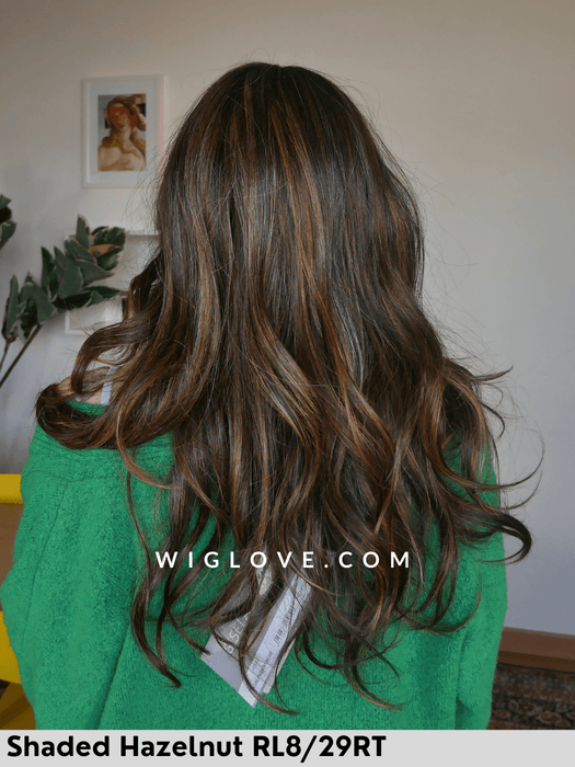 nature statement deluxe gisela mayer parrucca lunga sintetica termoresistente piastrabile 100% fatta a mano taglia s-m laceftont attaccatura naturale monofilamento riga libera