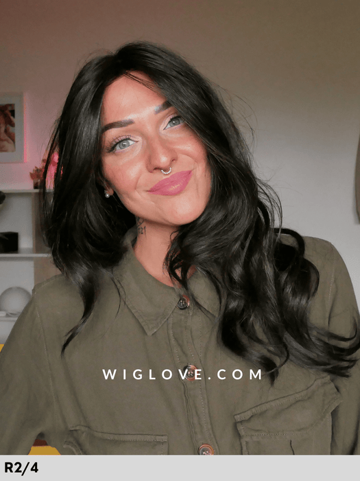 nature statement deluxe gisela mayer parrucca lunga sintetica termoresistente piastrabile 100% fatta a mano taglia s-m laceftont attaccatura naturale monofilamento riga libera