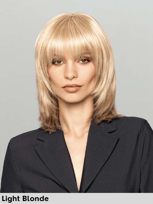 NEW JANE - riga libera, no lacefront, poliuretano - Wig Love - Parrucca SinteticaLight blonde