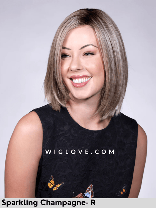 nina-belle tress-lux se-parrucca long bob liscia piastrabile fibra sintetica termoresistente 100% fatta a mano lacefront riga libera retro chiuso