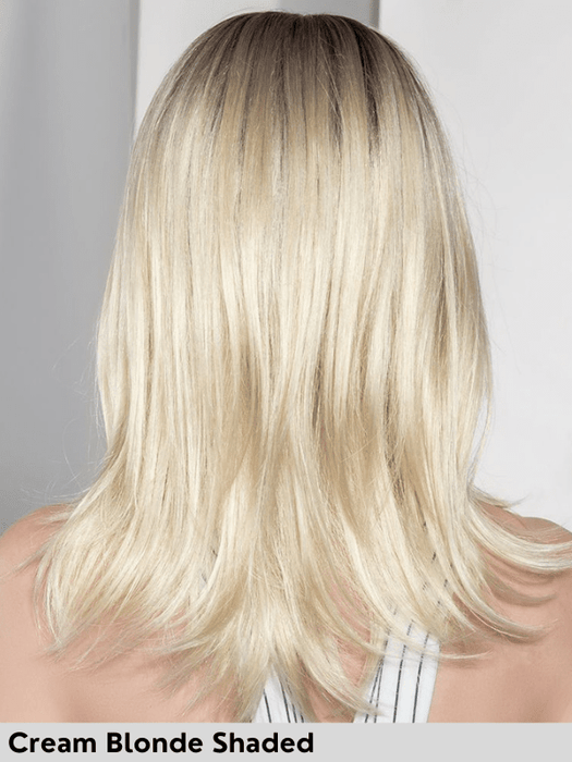 NOBLESSE SOFT - piccolo lace front, riga centrale, doppio monofilamento - Wig Love - Parrucca SinteticaCream Blonde Shaded