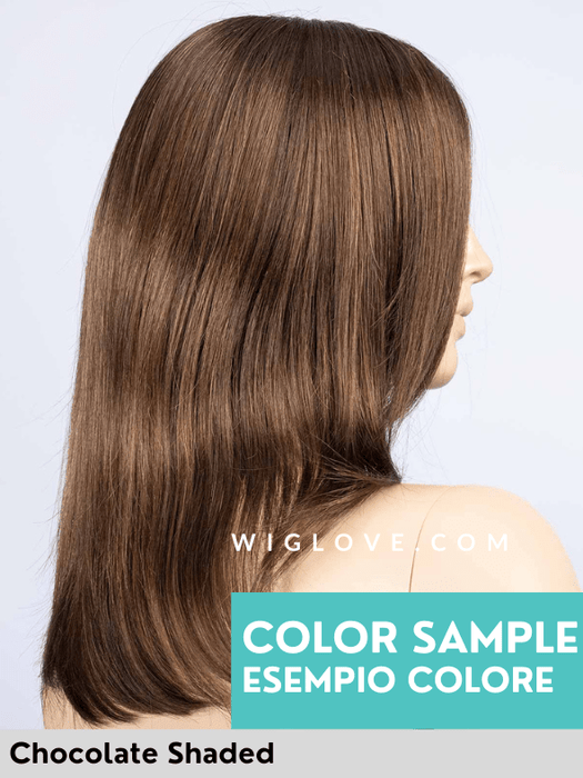 NOBLESSE SOFT - piccolo lace front, riga centrale, doppio monofilamento - Wig Love - Parrucca SinteticaDark Chocolate Mix