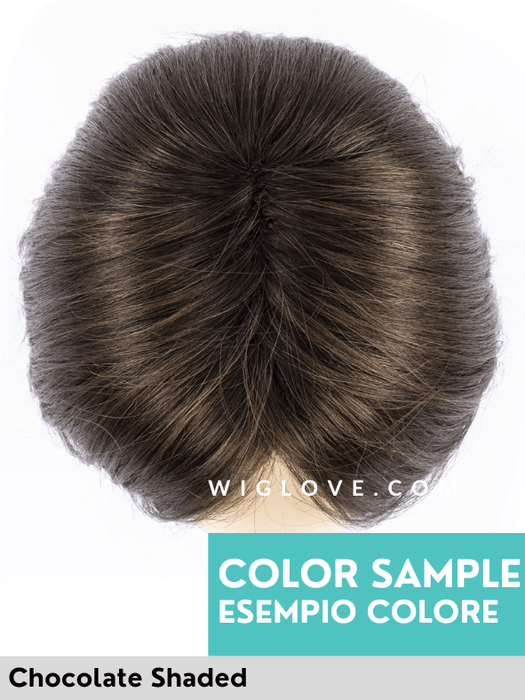 NOBLESSE SOFT - piccolo lace front, riga centrale, doppio monofilamento - Wig Love - Parrucca SinteticaDark Chocolate Mix