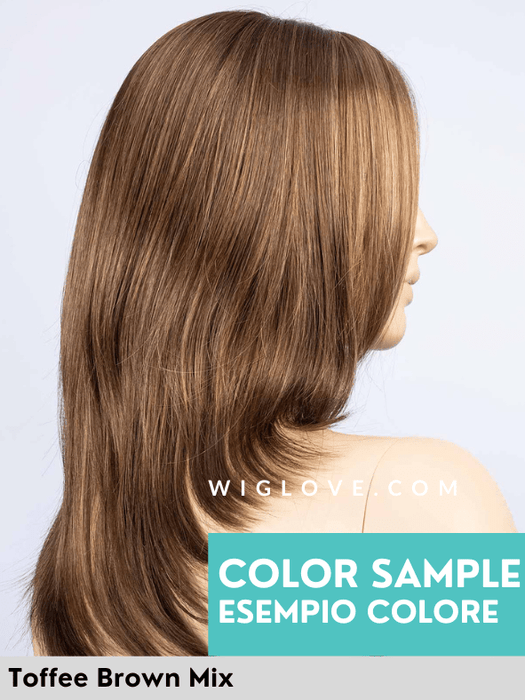 NOBLESSE SOFT - piccolo lace front, riga centrale, doppio monofilamento - Wig Love - Parrucca SinteticaToffee Brown Mix