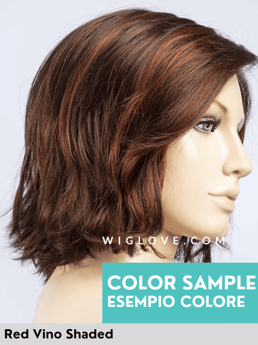 NOLA MONO PART - attaccatura naturale, riga sinistra - Wig Love - Parrucca SinteticaRed Vino Shaded