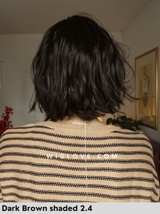 nola mono part ellen wille parrucca alle spalle leggermente mossa lacefront riga sinistra retro aperto e fatto a macchina  fibra sintetica tradizionale