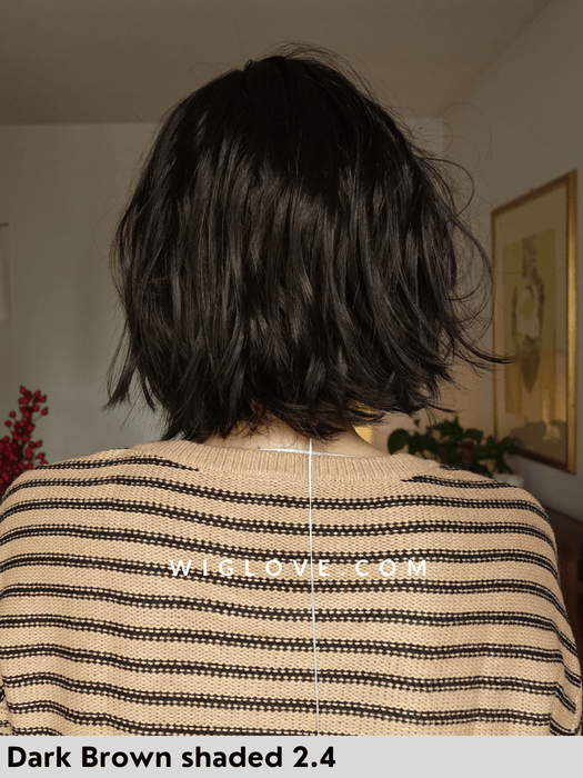 nola mono part ellen wille parrucca alle spalle leggermente mossa lacefront riga sinistra retro aperto e fatto a macchina  fibra sintetica tradizionale