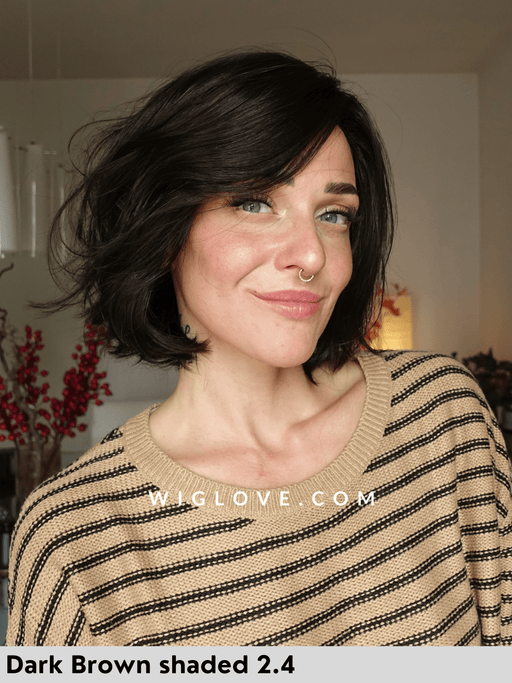 nola mono part ellen wille parrucca alle spalle leggermente mossa lacefront riga sinistra retro aperto e fatto a macchina  fibra sintetica tradizionale