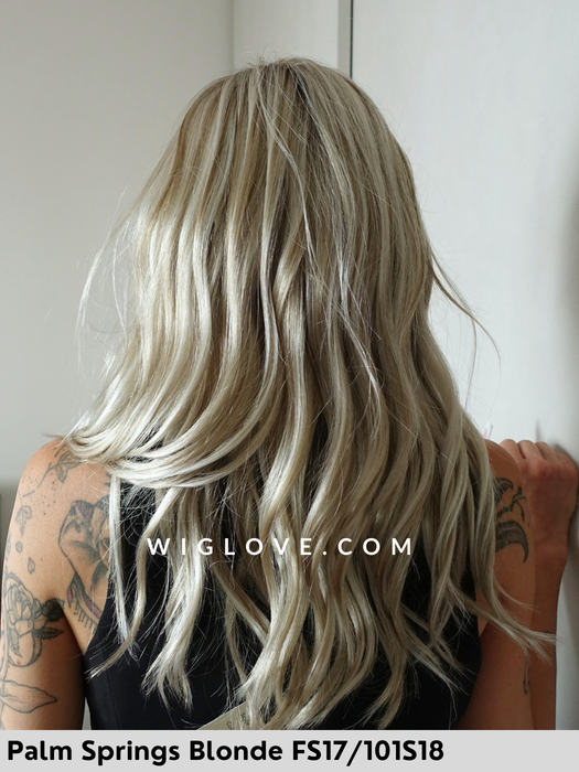 olivia parrucca sintetica mossa fatta  a mano jon renau onde beach waves lacefront riga libera retro chiuso fatto a mano taglia M 