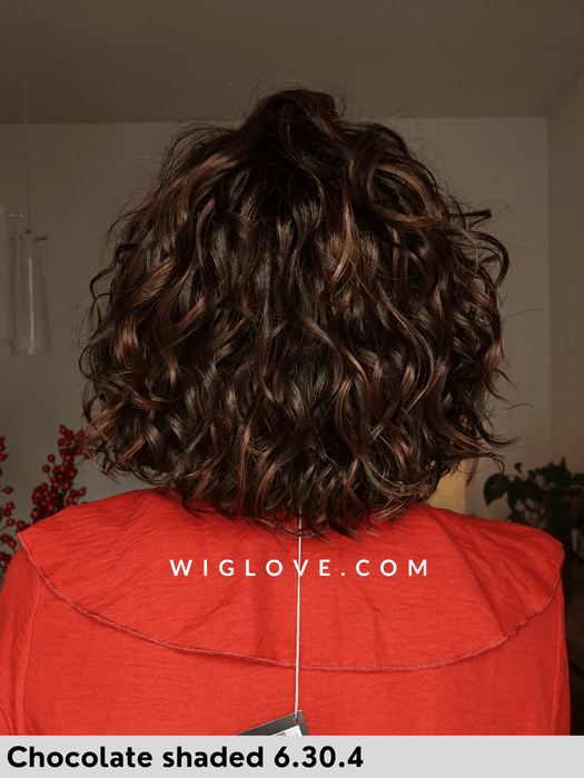 onda mono part ellen wille parrucca mossa alle spalle riccia parrucca sintetica tradizionale riga sinistra monofilamento laterale lacefront attaccatura naturale