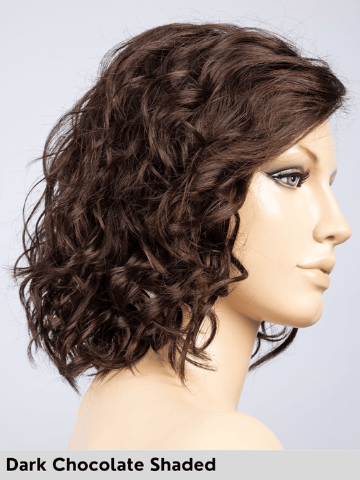 ONDA MONO PART - riga sinistra, attaccatura naturale - Wig Love - Parrucca SinteticaDark Chocolate Shaded