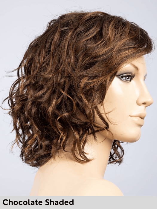 ONDA MONO PART - riga sinistra, attaccatura naturale - Wig Love - Parrucca SinteticaDark Chocolate Shaded