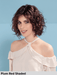 ONDA MONO PART - riga sinistra, attaccatura naturale - Wig Love - Parrucca SinteticaPlum Red Shaded