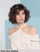 ONDA MONO PART - riga sinistra, attaccatura naturale - Wig Love - Parrucca SinteticaPlum Red Shaded
