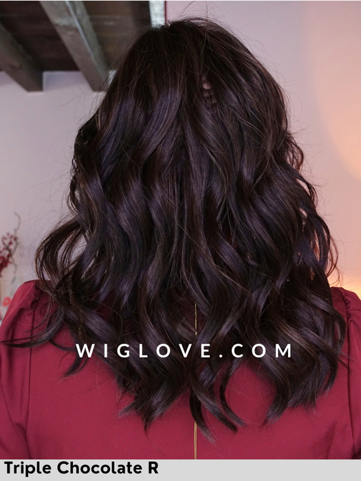 oxford belle tress parrucca media scalata fibra sintetica termoresistente taglia M city collection lace front riga sinistra in monofilamento