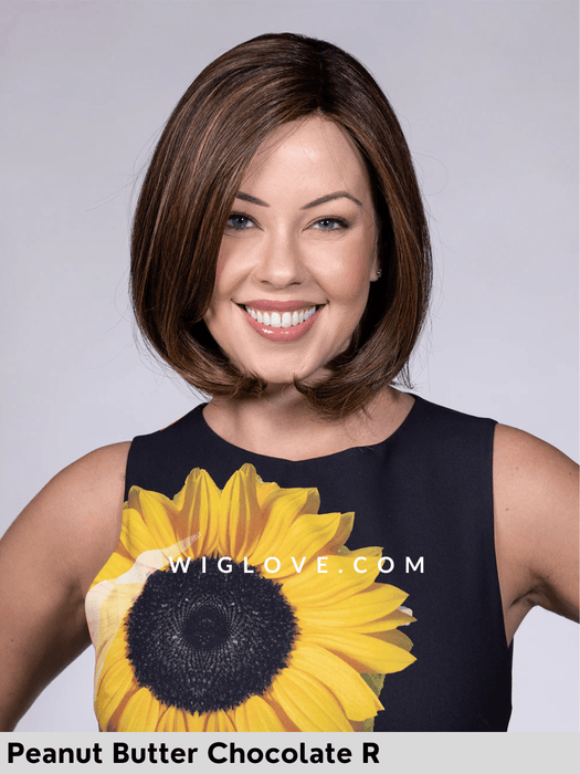 paige-belle tress-lux se-parrucca long bob liscia piastrabile fibra sintetica termoresistente 100% fatta a mano lacefront riga libera retro chiuso