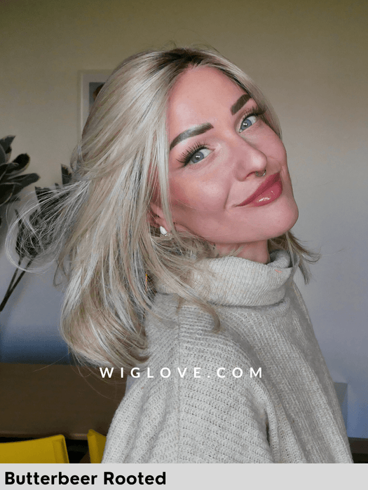 paige belle tress parrucca sintetica resistente al calore caschetto liscio pari alle spalle lacefront riga libera fatta a mano poliuretano