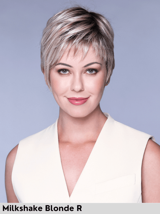 PALO ALTO - riga sinistra, attaccatura naturale - Wig Love - Parrucca SinteticaMilkshake Blonde Rooted