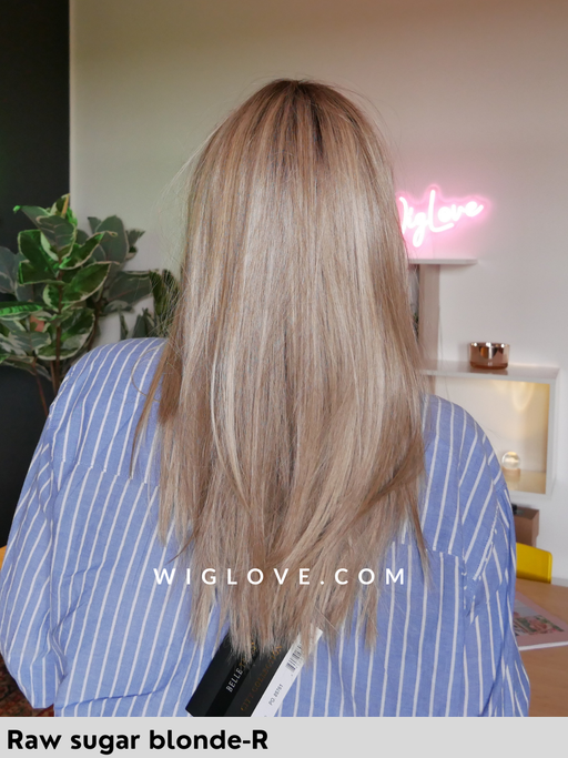 paris belle tress pronta consegna parrucca lunga liscia con frangetta lacefront riga centrale fibra sintetica termoresistente 
