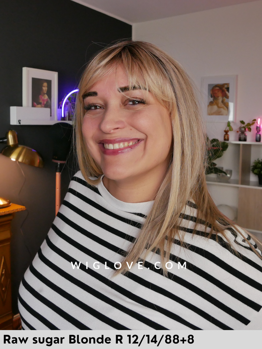 paris belle tress pronta consegna parrucca lunga liscia con frangetta lacefront riga centrale fibra sintetica termoresistente 