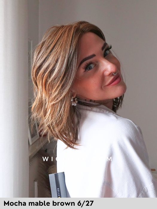 park ave belle tress parrucca sintetica resistente al calore taglio mosso e scalato alle spalle lacefront riga sinistra city collection 