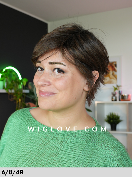 pasadoble rokoko hair company parrucca corta scalata frangetta lacefront riga libera monofilamento dispositivo medico ce fibra sintetica termoresistente