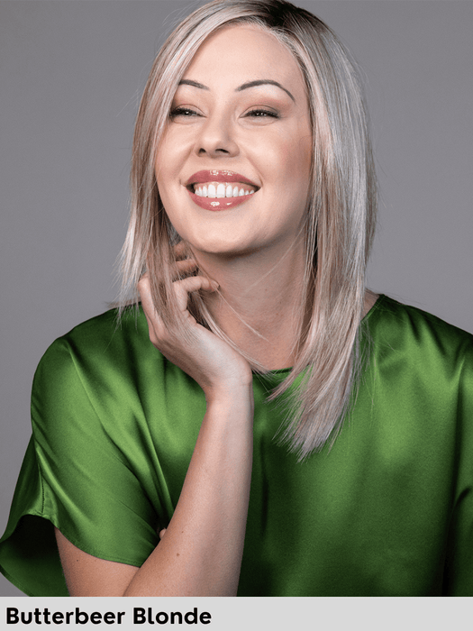 PEPPERMINT - riga sinistra, attaccatura naturale - Wig Love - Parrucca SinteticaButterbeer Blonde