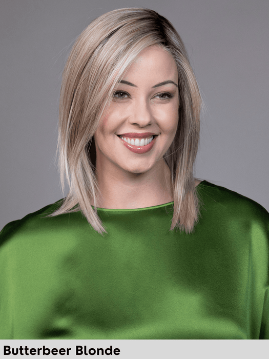 PEPPERMINT - riga sinistra, attaccatura naturale - Wig Love - Parrucca SinteticaButterbeer Blonde