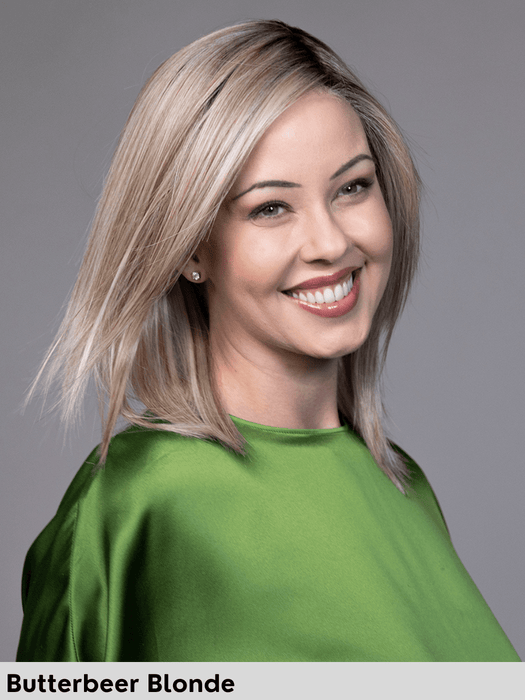 PEPPERMINT - riga sinistra, attaccatura naturale - Wig Love - Parrucca SinteticaButterbeer Blonde