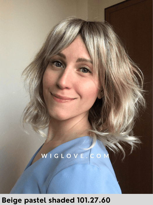 perla ellen wille parrucca mossa sintetica tradizionale con frangetta basic cap monofilamento al vortice no lacefront retro aperto bernstein multi shaded